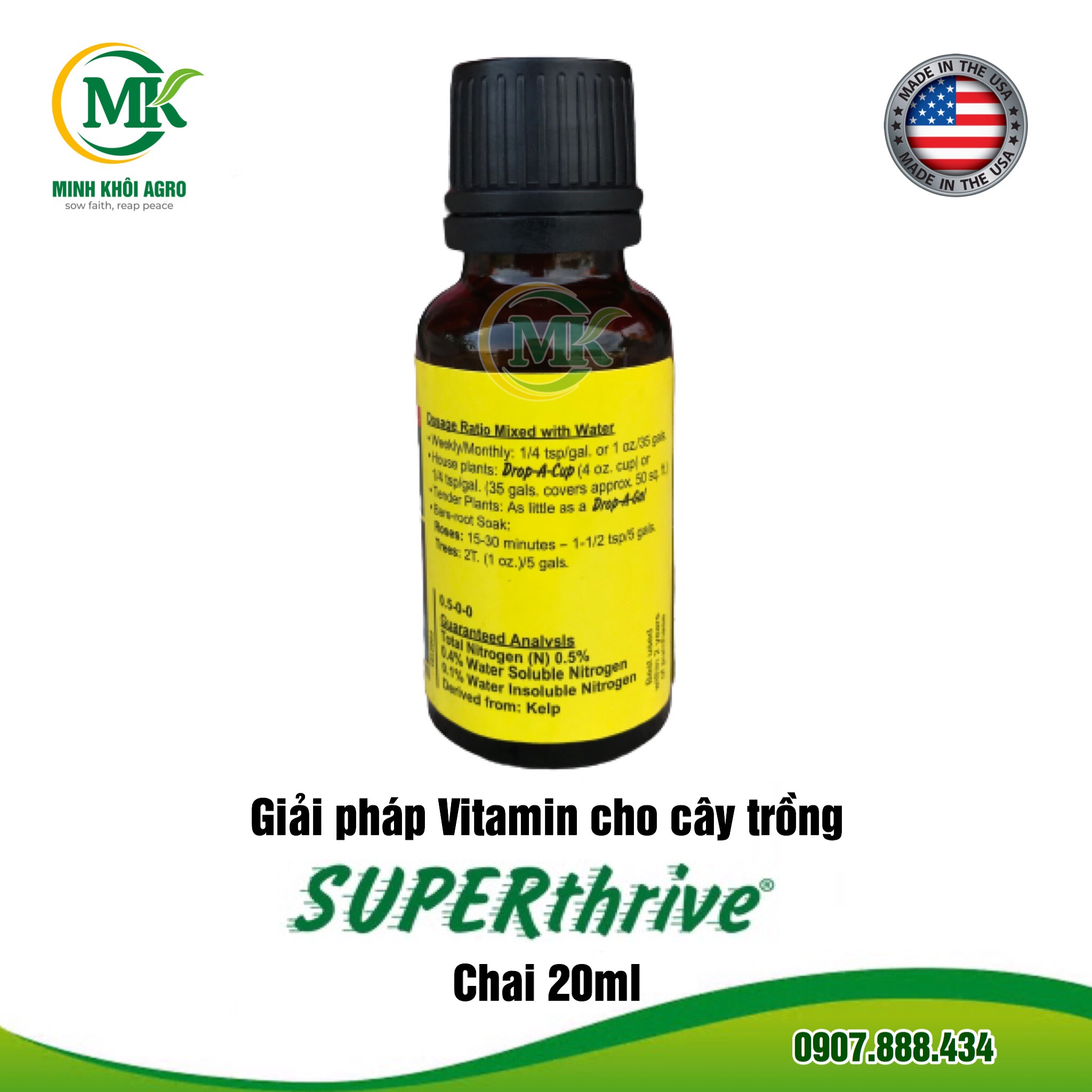 Vitamin cho cây trồng SuperThrive - Chai 20ml